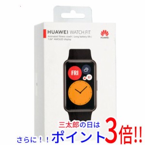 【新品即納】送料無料 ファーウェイ Huawei HUAWEI WATCH FIT TIA-B09BK グラファイトブラック 消費カロリー計算 Bluetooth 加速度センサ