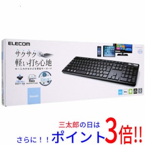 【新品即納】送料無料 エレコム ELECOM Bluetooth 薄型フルキーボード TK-FBM120KBK ブラック 無線（Bluetooth） 日本語 電池