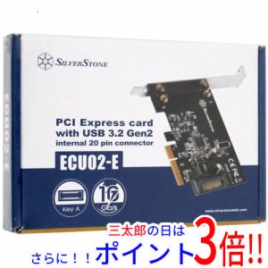 【新品即納】送料無料 SILVERSTONE インターフェイスカード SST-ECU02-E [USB3.2 Gen2]