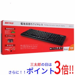 【新品即納】送料無料 バッファロー BUFFALO 無線キーボード BSKBW120BK ブラック 無線（Bluetooth） 日本語 電池