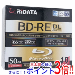 【新品即納】送料無料 RiTEK ブルーレイディスク RIDATA BD-RE260PW 2X.10P SC A BD-RE DL 2倍速 10枚組 録画用 インクジェットプリンタ