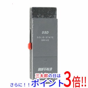 送料無料 バッファロー 【新品訳あり(箱きず・やぶれ)】 BUFFALO スティック型外付けSSD SSD-SCT2.0U3BA/N 2TB ブラック ポータブルタイ