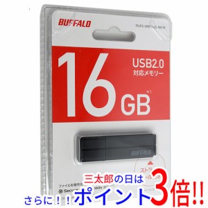 【新品即納】送料無料 バッファロー BUFFALO製 USBメモリー RUF2-WB16GB-BK/B 16GB ブラック