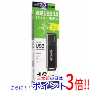 【新品即納】送料無料 エレコム ELECOM USB3.0対応USBメモリ MF-HSU3A16GBK 16GB ブラック