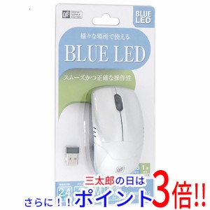 【新品即納】送料無料 オーム電機 ワイヤレスマウス BLUE LED Mサイズ PC-SMWBM33 S シルバー BlueLEDマウス 無線（2.4GHz） 単三電池