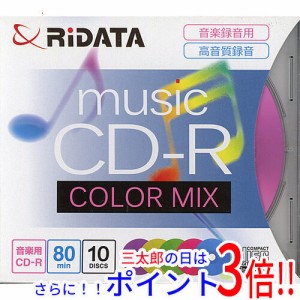 【新品即納】送料無料 RiTEK 音楽用CD-R CD-RMU80.10PMIXC 10枚