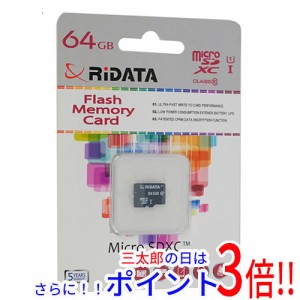 【新品即納】送料無料 RiDATA microSDXCメモリーカード WRI-MSX064GC10U1 64GB