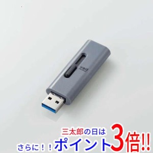 【新品即納】送料無料 ELECOM スライド式USB3.2(Gen1)メモリ MF-SLU3032GGY 32GB グレー