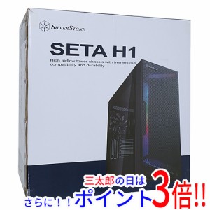 送料無料 【新品訳あり(箱きず・やぶれ)】 SILVERSTONE製 PCケース SST-SEH1B-G ブラック