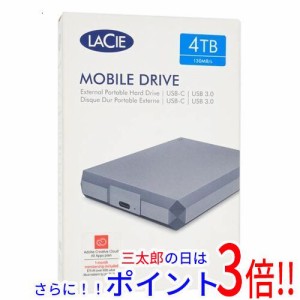 送料無料 【新品(開封のみ)】 LaCie LaCie Mobile Drive STHG4000402 スペースグレイ