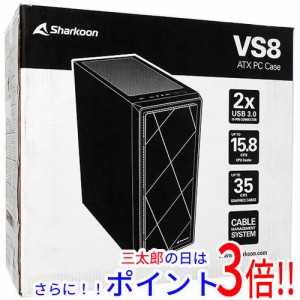 【新品即納】送料無料 SHARKOON ミドルタワーPCケース SHA-VS8 BK ブラック