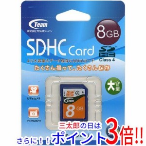 【新品即納】送料無料 TEAM SDHCメモリーカード TG008G0SD24X 8GB