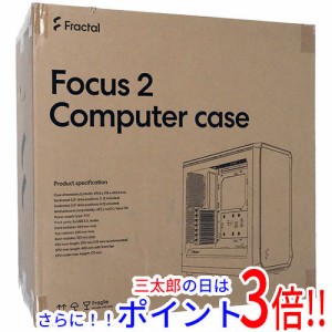 【新品即納】送料無料 Fractal Design ミドルタワーPCケース Focus 2 RGB TG FD-C-FOC2A-03 ブラック/クリア