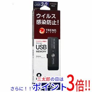 【新品即納】送料無料 エレコム ELECOM ウイルスチェック機能付USBメモリ MF-TRU308GBK