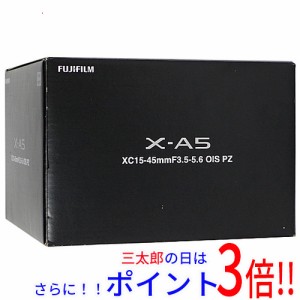 【中古即納】送料無料 富士フイルム FUJIFILM製 ミラーレス一眼カメラ X-A5 レンズキット X-A5LK-S シルバー 元箱あり X システム（富士