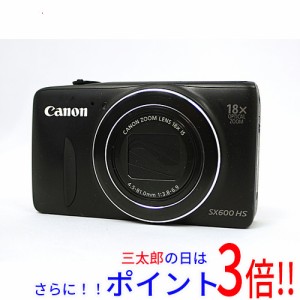 【中古即納】送料無料 キヤノン Canon製 PowerShot SX600 HS ブラック 1600万画素 手振れ補正 PowerShot（キヤノン） 1/2.3型