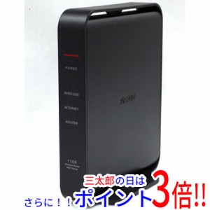 【中古即納】送料無料 バッファロー BUFFALO 無線LANルータ AirStation WSR-1166DHPL2/N ブラック IEEE802.11g WPS対応有 IPv6