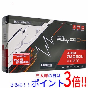 【中古即納】送料無料 サファイア SAPPHIRE PULSE AMD Radeon RX 6800 GAMING GRAPHICS CARD WITH 16GB GDDR6 11305-02-20G 元箱あり PCI