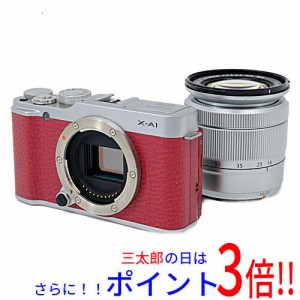 【中古即納】送料無料 富士フイルム FUJIFILM 一眼 X-A1 レンズキット レッド X システム（富士フイルム） SDメモリーカード フルHD（192