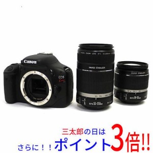 【中古即納】送料無料 キヤノン Canon製 EOS Kiss X4 ダブルズームキット EOS（キヤノン） プリズム・ミラータイプ SDメモリーカード Pic