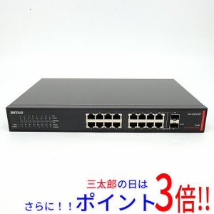 【中古即納】送料無料 バッファロー BUFFALO スマートスイッチ(16ポート) BS-GS2016P 欠品あり 展示品 10BASE-T