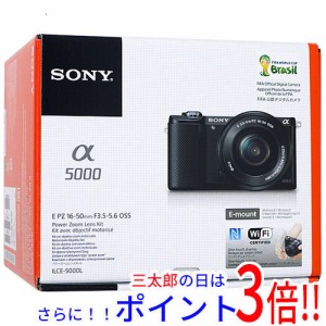 【中古即納】送料無料 SONY α5000 パワーズームレンズキット ILCE-5000L/P 元箱あり