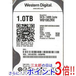 【中古即納】送料無料 Western Digital製HDD WD10EZRX 1TB SATA600 8000〜9000時間以内