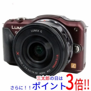 【中古即納】送料無料 Panasonic LUMIX DMC-GF5X-T 電動ズームレンズキット 液晶画面いたみ 元箱あり