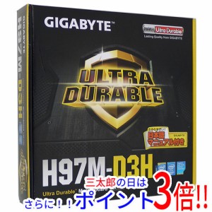 【中古即納】送料無料 GIGABYTE製 MicroATXマザボ GA-H97M-D3H LGA1150 元箱あり