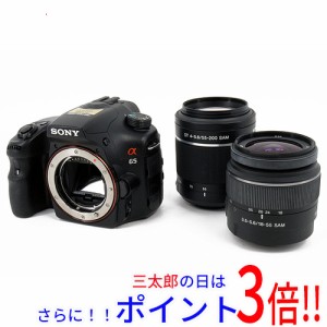 【中古即納】送料無料 SONY 一眼α65 ダブルズームレンズキット SLT-A65VY