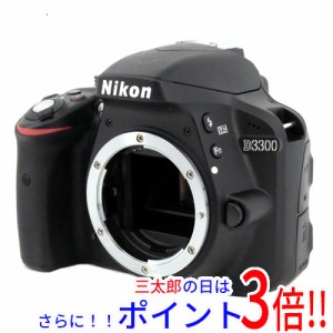 【中古即納】送料無料 Nikon 一眼レフカメラ D3300 ボディ ブラック