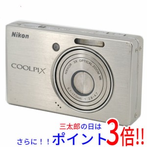【中古即納】送料無料 Nikon製 デジタルカメラ COOLPIX S500 シルバー/710万画素 訳あり
