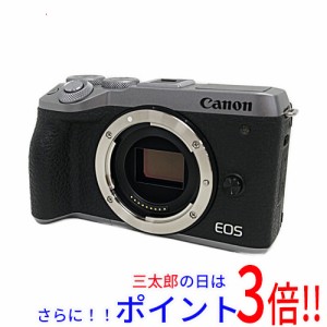 【中古即納】送料無料 Canon製 ミラーレス一眼カメラ EOS M6 Mark II ボディ シルバー 展示品