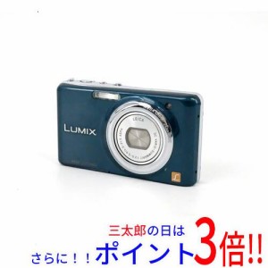 【中古即納】送料無料 Panasonic LUMIX DMC-FX77-A ブルー/1210万画素