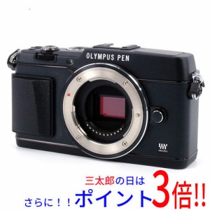 【中古即納】送料無料 オリンパス OLYMPUS マイクロ一眼 E-P5 ボディ BLK 手振れ補正 マイクロフォーサーズ