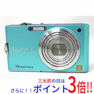 【中古即納】送料無料 パナソニック Panasonic LUMIX DMC-FX66-A ブルー/1470万画素 手振れ補正 顔認識機能 LUMIX（パナソニック）
