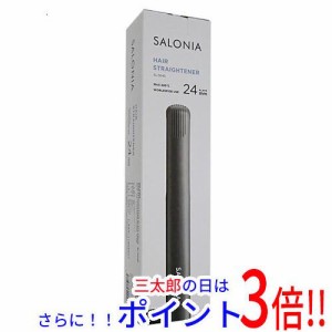 【新品即納】送料無料 サロニア SALONIA ダブルイオン ストレートアイロン SL-004S ブラック マイナスイオン AC給電 海外使用可能 オート