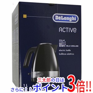 【新品即納】送料無料 デロンギ DeLonghi 電気ケトル アクティブ 1.0L KBLA1200J-BK インテンス ブラック コードレス出湯