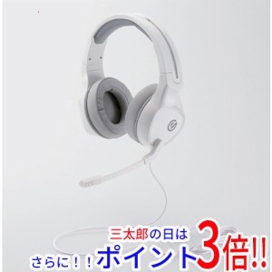 【新品即納】送料無料 エレコム ELECOM ゲーミングヘッドセット HS-G01WH ホワイト 両耳用