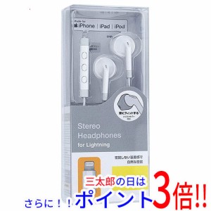 【新品即納】送料無料 エレコム ELECOM ステレオヘッドホン マイク付 EHP-LF10IMAWH ホワイト インナーイヤー型 リモコン操作対応 有線接