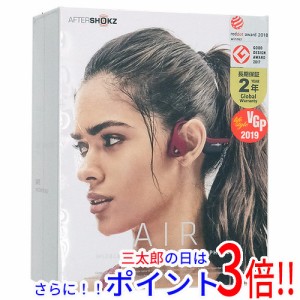 【新品即納】送料無料 AfterShokz 骨伝導ワイヤレスヘッドホン TREKZ AIR AFT-EP-000008 キャニオンレッド ネックバンド型 マイク 無線・