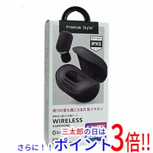【新品即納】送料無料 PGA 片耳ワイヤレスイヤホン Premium Style PG-BTE13BC1BK ブラック カナル型 マイク 無線・ワイヤレス接続 片耳用