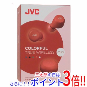 【新品即納】送料無料 JVC（ビクター） JVC 完全ワイヤレスイヤホン HA-A5T-R レッド カナル型 マイク 無線・ワイヤレス接続 両耳用 ダイ