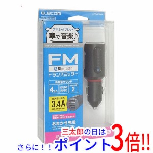 【新品即納】送料無料 エレコム Bluetooth FMトランスミッター LAT-FMBT04BK ブラック 汎用タイプ