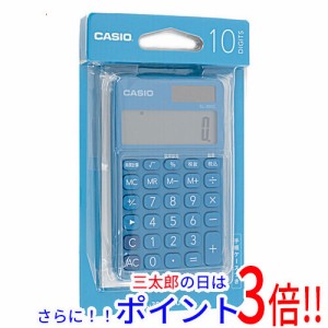 【新品即納】カシオ CASIO カラフル電卓 手帳タイプ SL-300C-BU レイクブルー