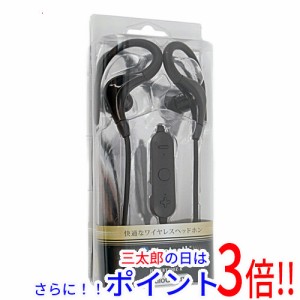 【新品即納】送料無料 オーム電機 ワイヤレスイヤホン AudioComm HP-WBT100Z-K ブラック AudioComm（オーム電機） 耳かけ型 マイク 無線