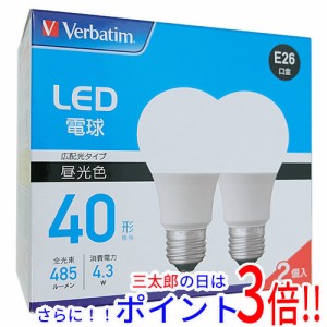 【新品即納】送料無料 三菱ケミカルメディア LED電球 Verbatim LDA4D-G/LCV2X2 昼光色 既製品 一般電球型