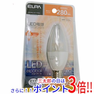 【新品即納】送料無料 ELPA LED電球 エルパボール LDC4CL-E17-G351 電球色 既製品 シャンデリア電球型