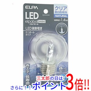 【新品即納】送料無料 ELPA LED電球 エルパボールmini LDG1CN-G-G275 クリア昼白色 既製品 ボールランプ型 E26