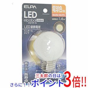 【新品即納】ELPA LED電球 エルパボールmini LDG1L-G-G271 電球色 既製品 ボールランプ型 E26